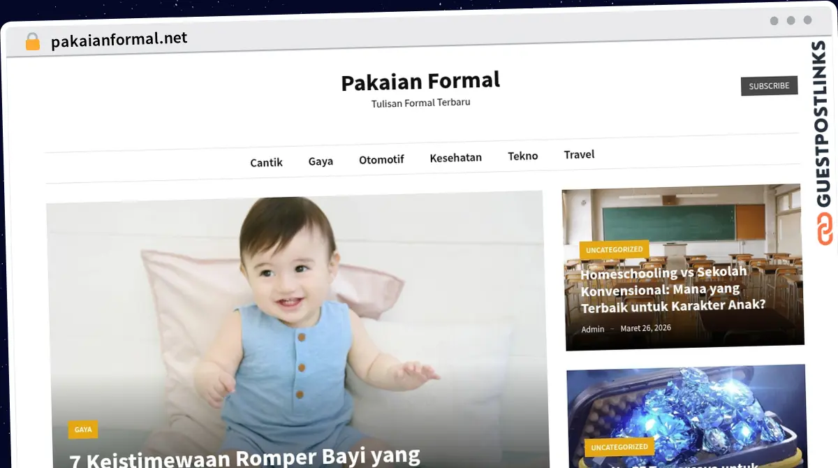 Publish Guest Post on pakaianformal.net