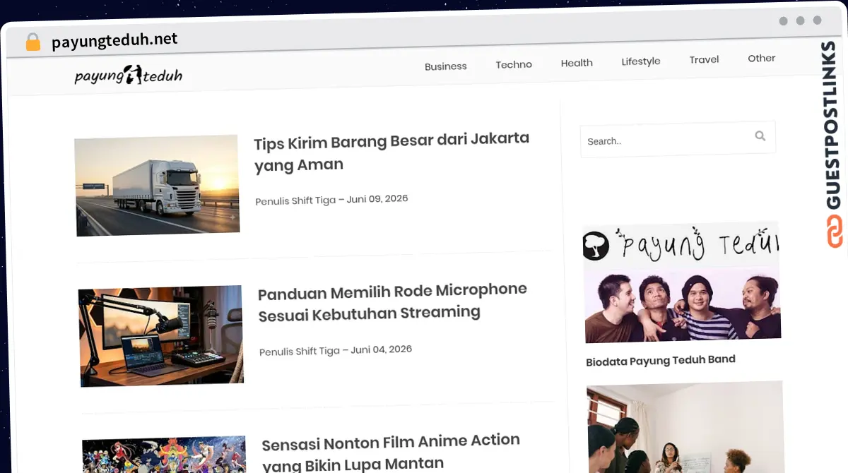 Publish Guest Post on payungteduh.net