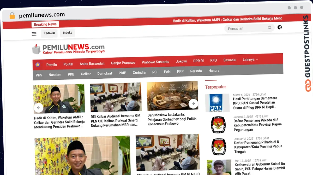 Publish Guest Post on pemilunews.com
