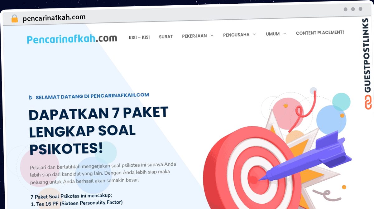 Publish Guest Post on pencarinafkah.com