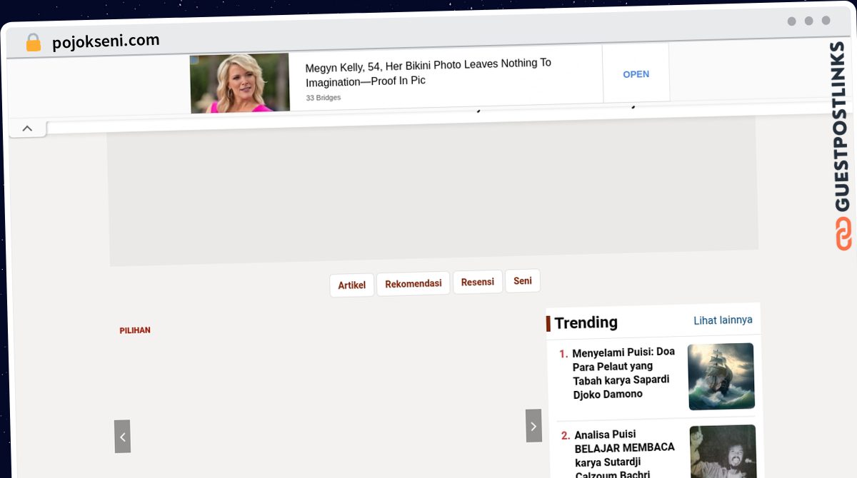 Publish Guest Post on pojokseni.com
