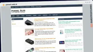 Publish Guest Post on ponsel.web.id