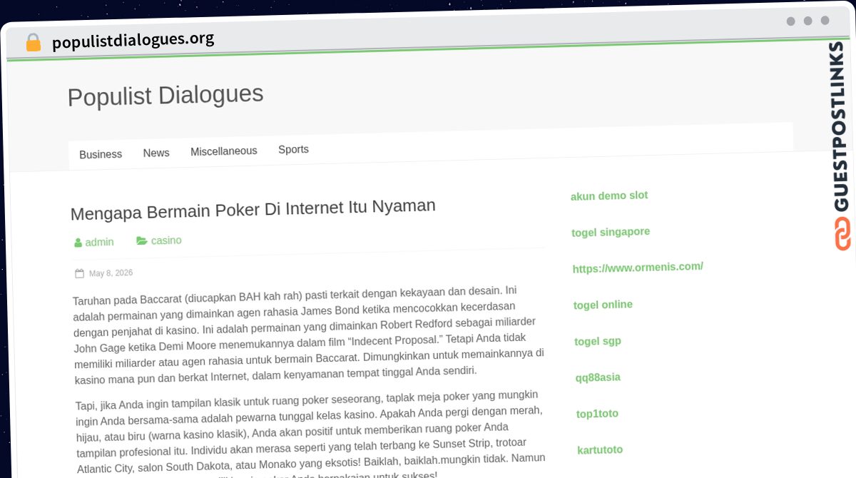 Publish Guest Post on populistdialogues.org