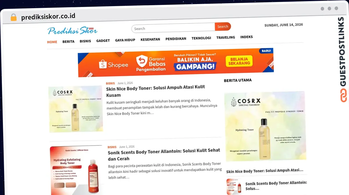 Publish Guest Post on prediksiskor.co.id