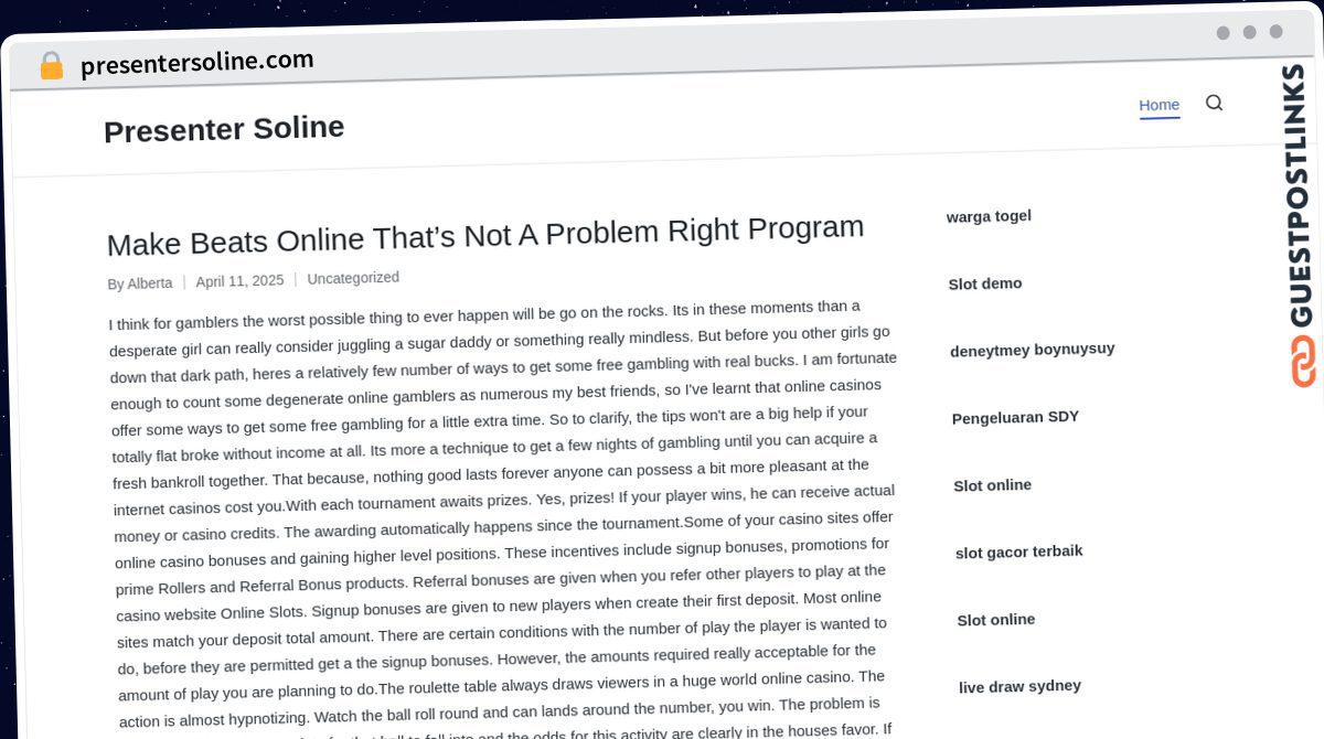 Publish Guest Post on presentersoline.com