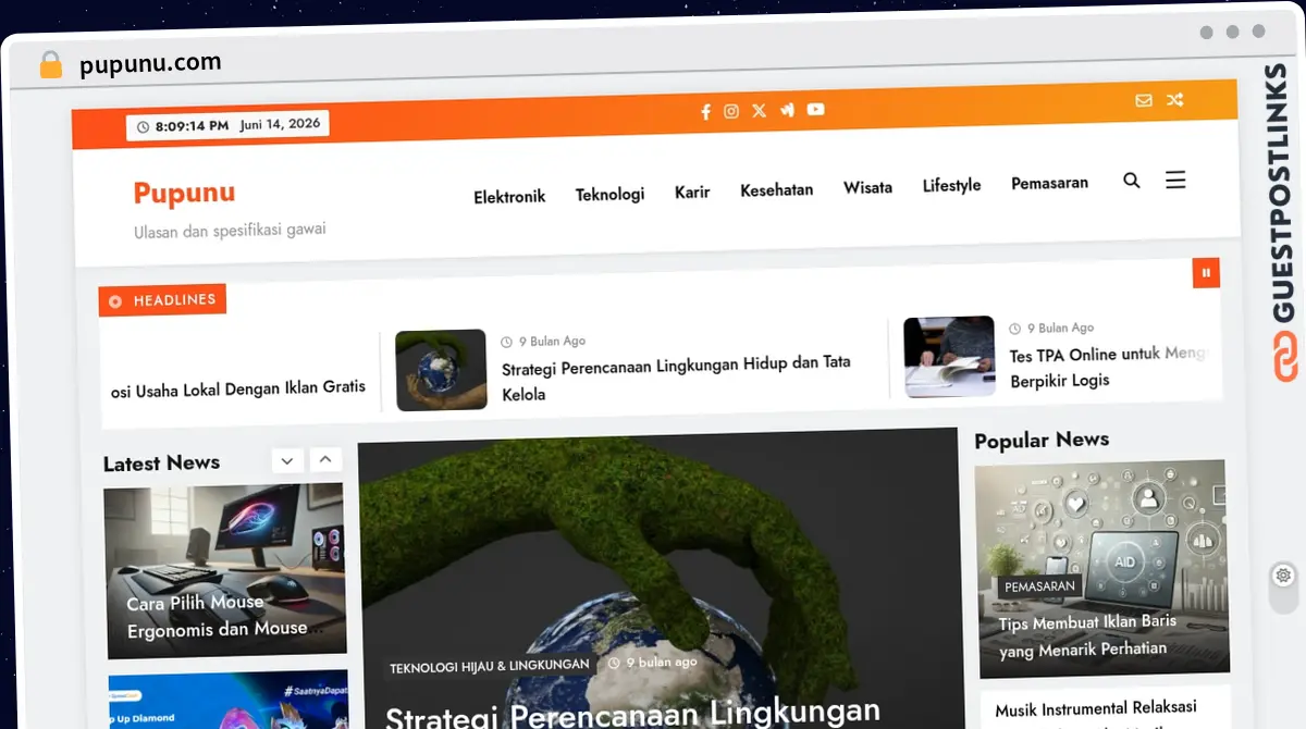Publish Guest Post on pupunu.com