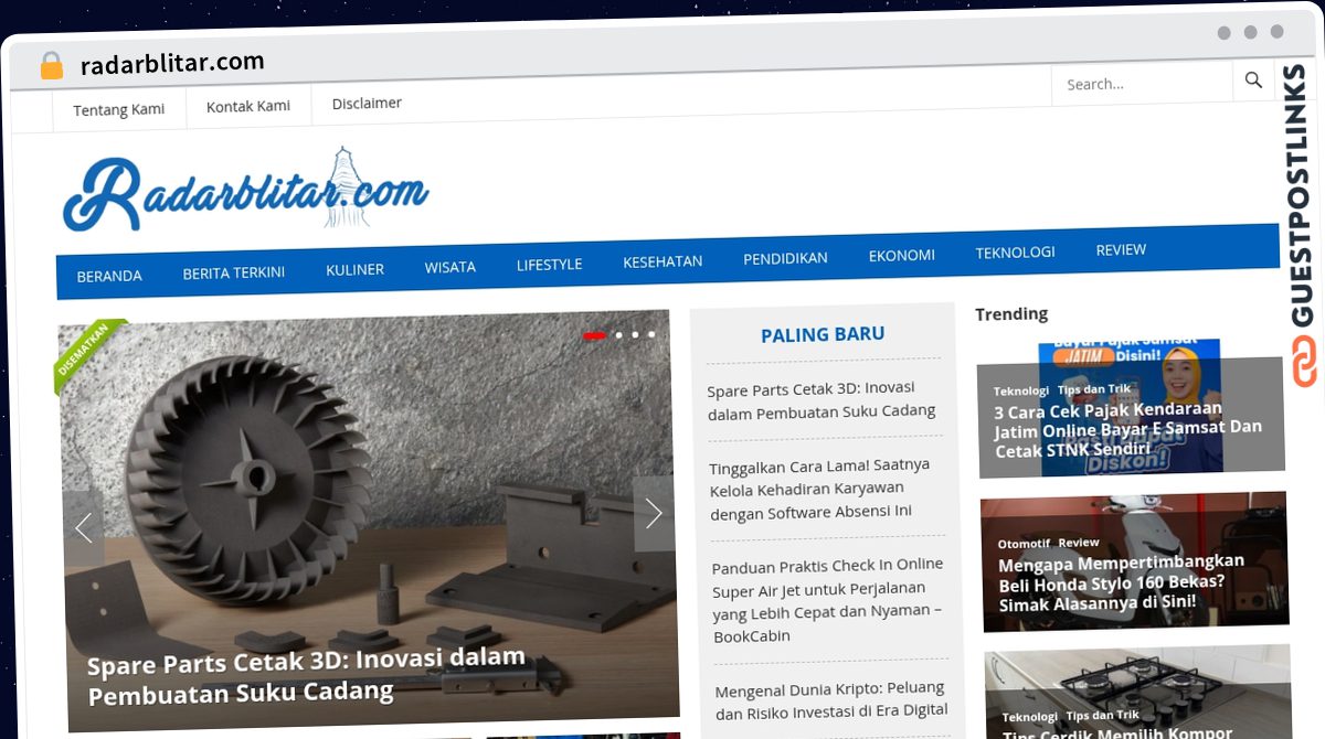 Publish Guest Post on radarblitar.com