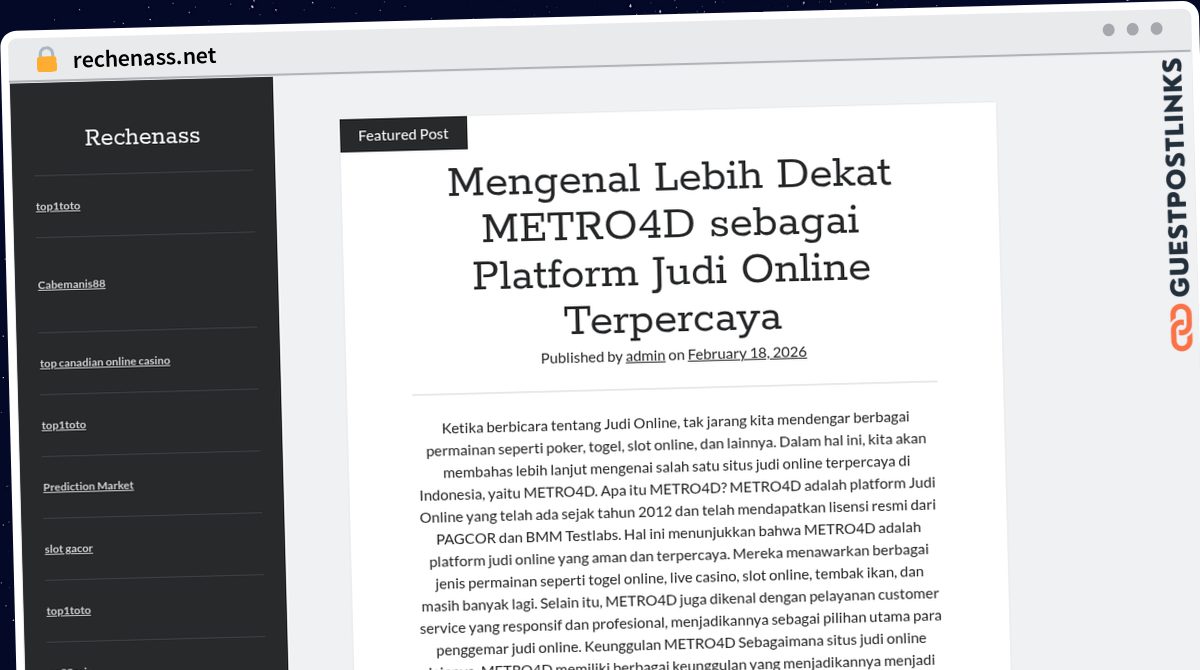 Publish Guest Post on rechenass.net