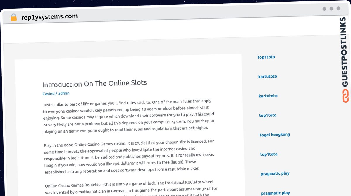 Publish Guest Post on rep1ysystems.com