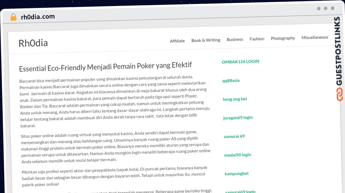 Publish Guest Post on rh0dia.com