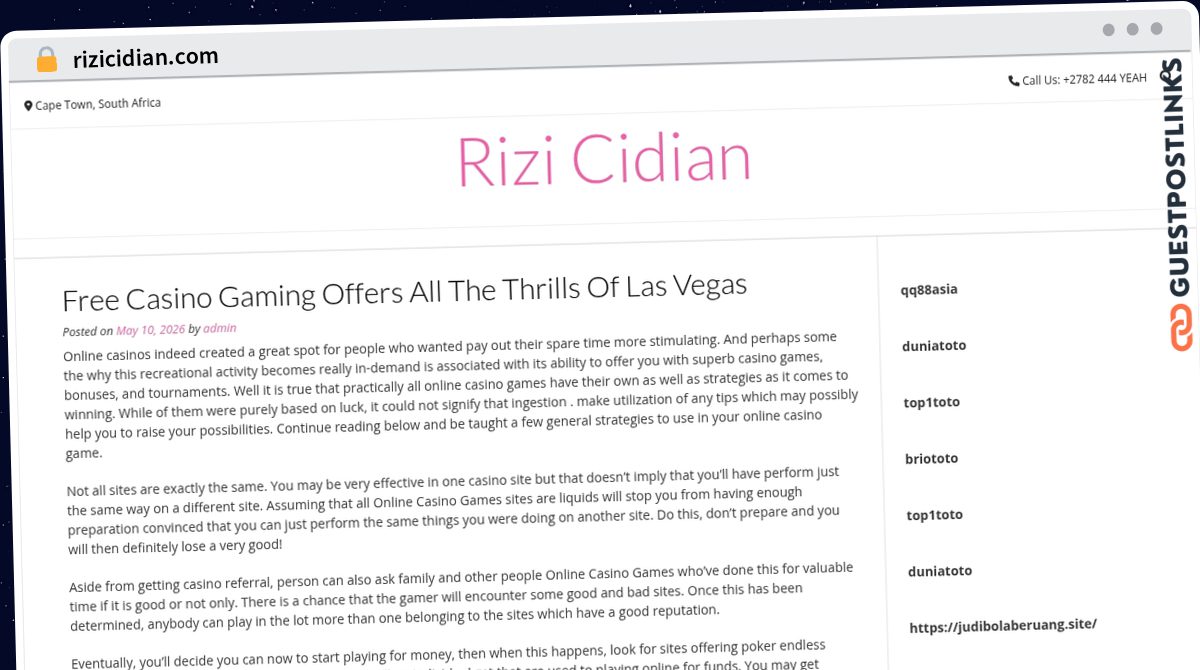 Publish Guest Post on rizicidian.com