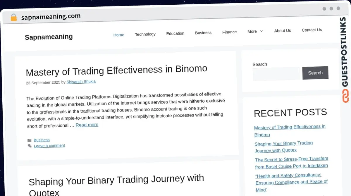 Publish Guest Post on sapnameaning.com