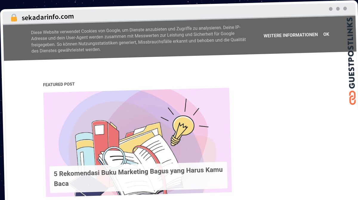 Publish Guest Post on sekadarinfo.com