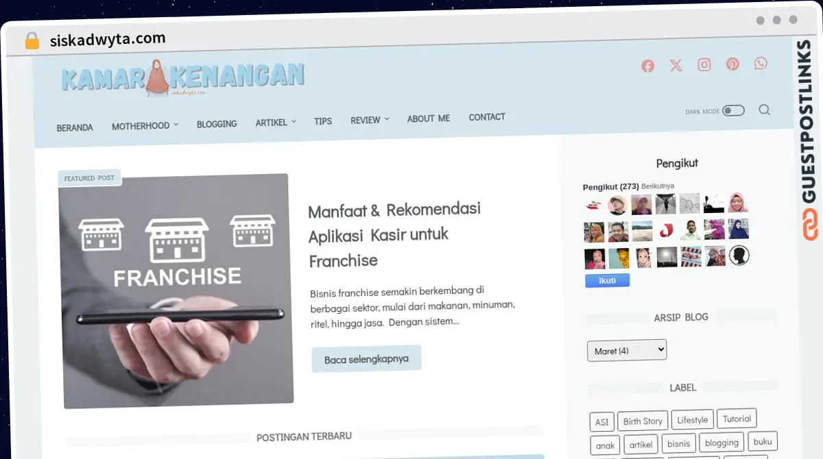 Publish Guest Post on siskadwyta.com