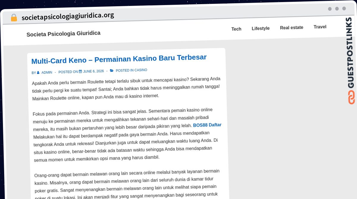 Publish Guest Post on societapsicologiagiuridica.org