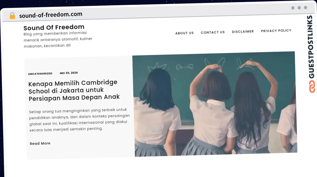 Publish Guest Post on sound-of-freedom.com