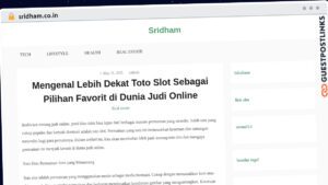 Publish Guest Post on sridham.co.in