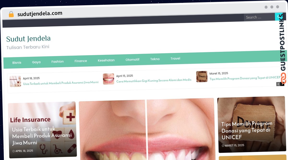 Publish Guest Post on sudutjendela.com