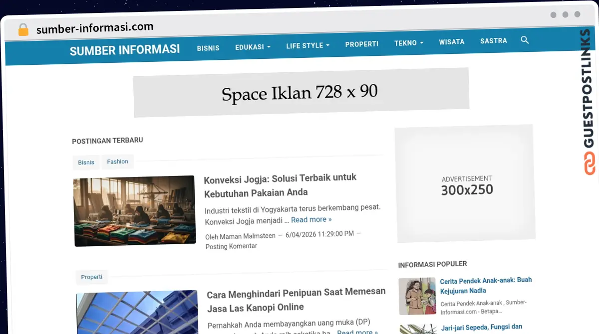 Publish Guest Post on sumber-informasi.com