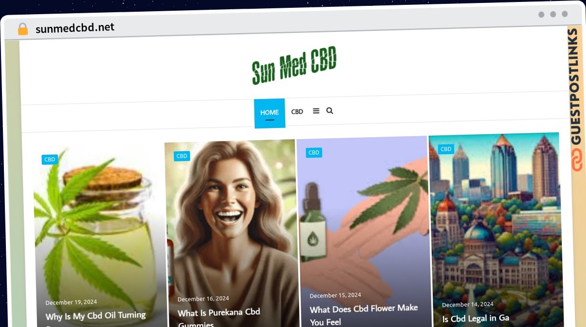 Publish Guest Post on sunmedcbd.net
