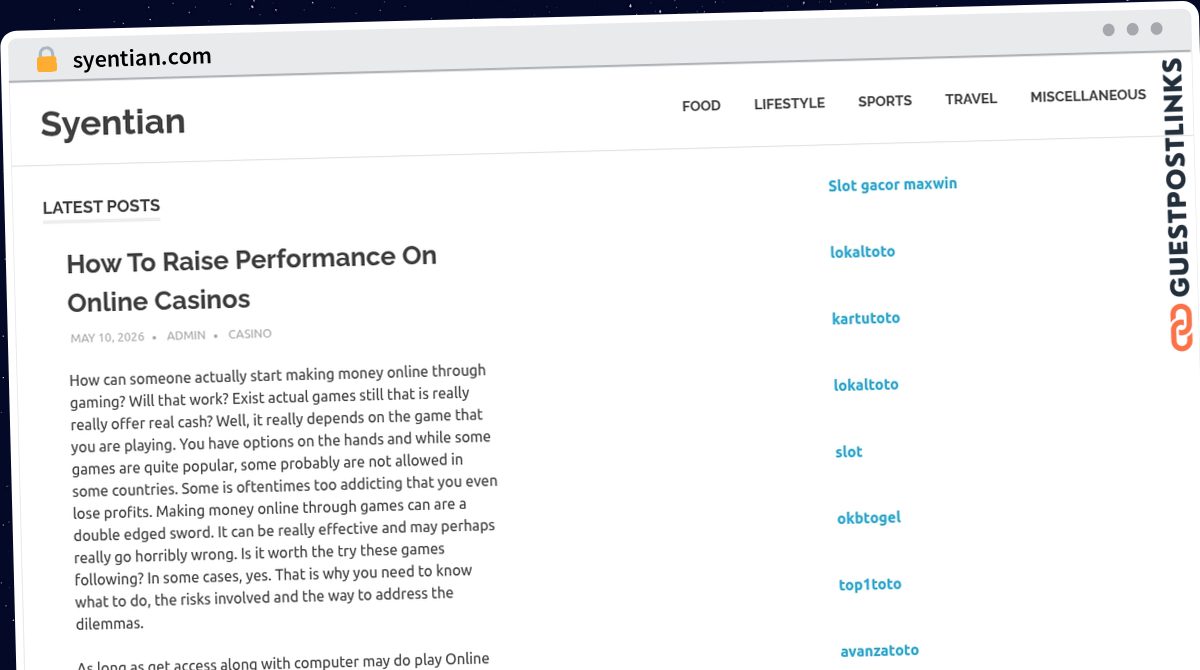 Publish Guest Post on syentian.com