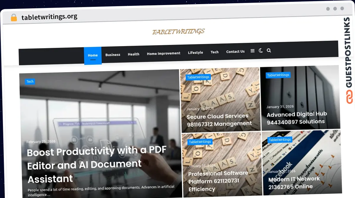 Publish Guest Post on tabletwritings.org