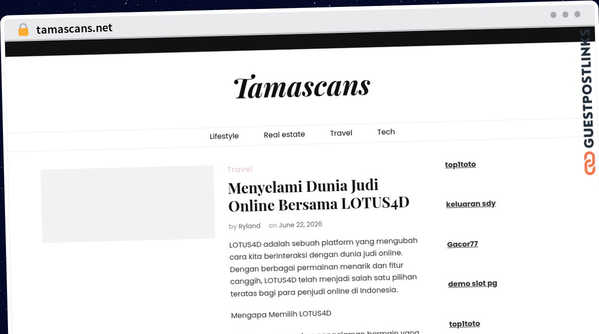 Publish Guest Post on tamascans.net