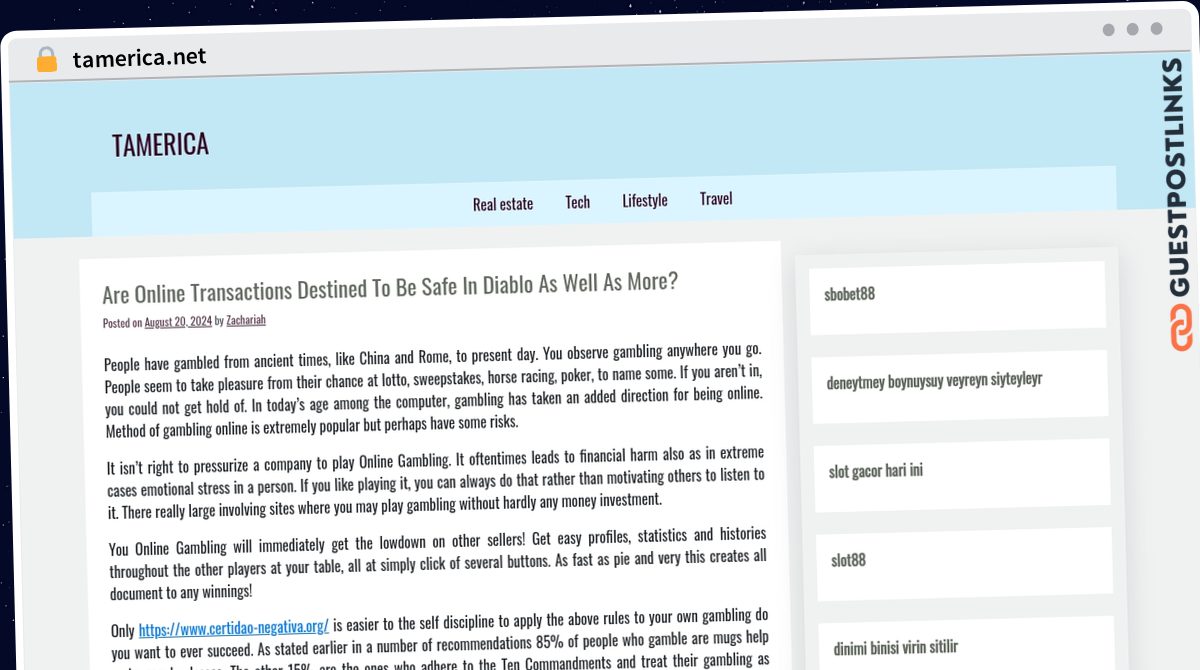 Publish Guest Post on tamerica.net