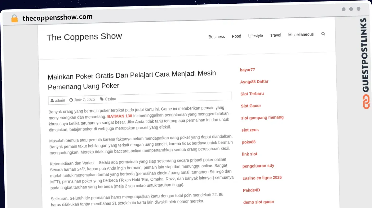 Publish Guest Post on thecoppensshow.com