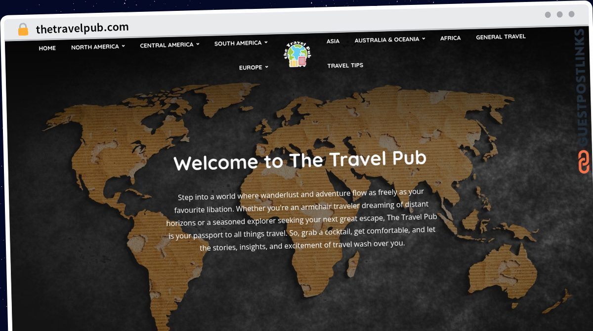 Publish Guest Post on thetravelpub.com