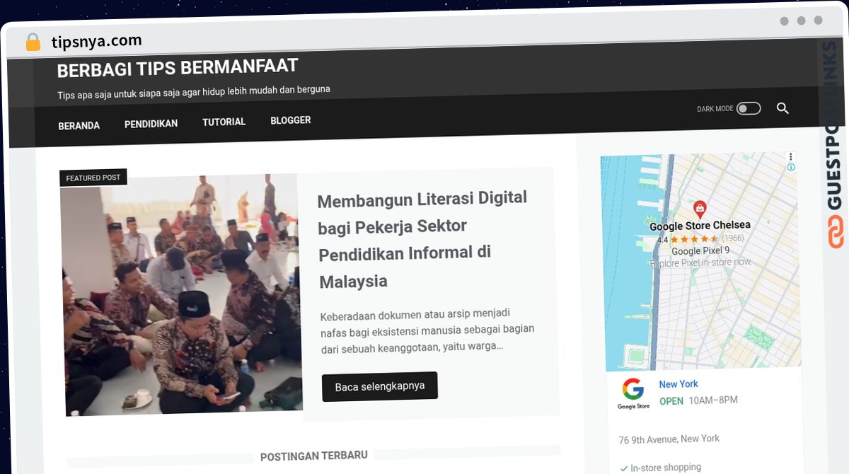 Publish Guest Post on tipsnya.com
