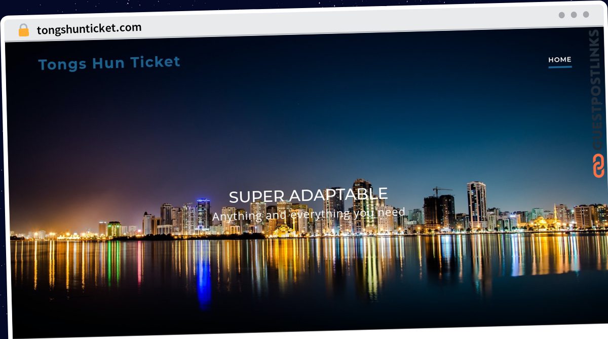 Publish Guest Post on tongshunticket.com