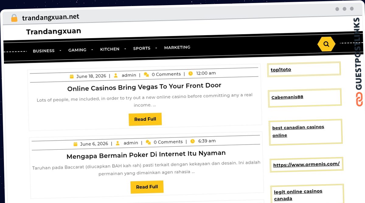 Publish Guest Post on trandangxuan.net