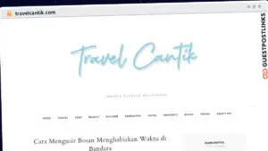 Publish Guest Post on travelcantik.com