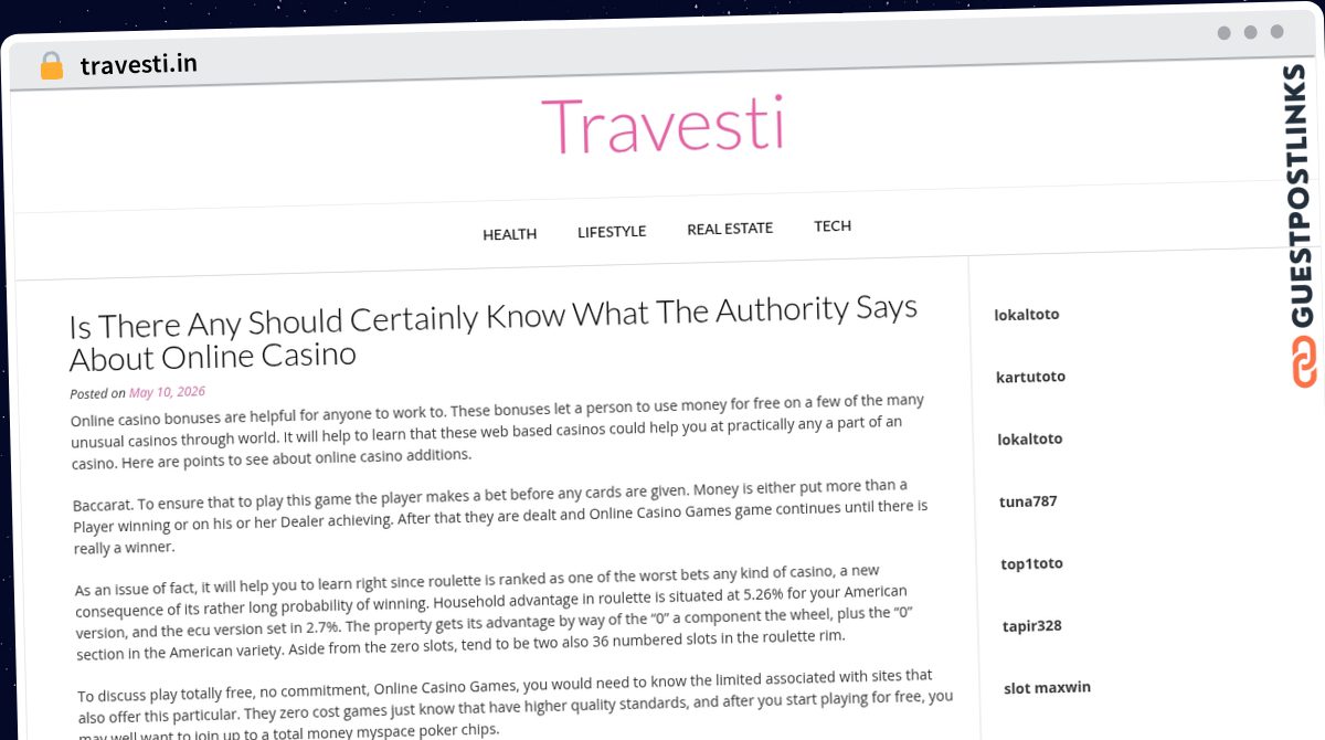 Publish Guest Post on travesti.in