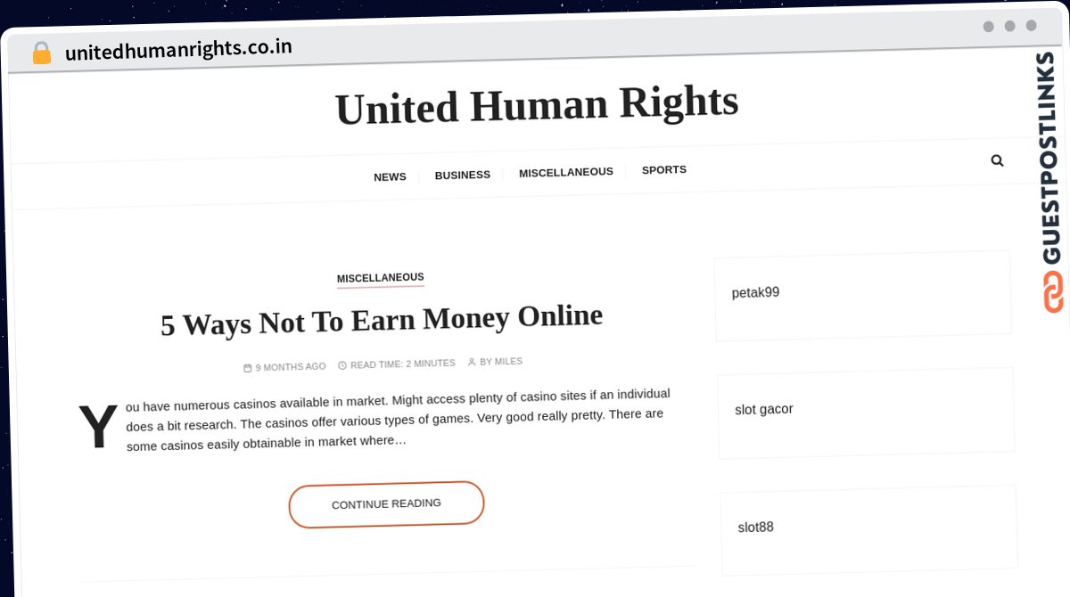 Publish Guest Post on unitedhumanrights.co.in