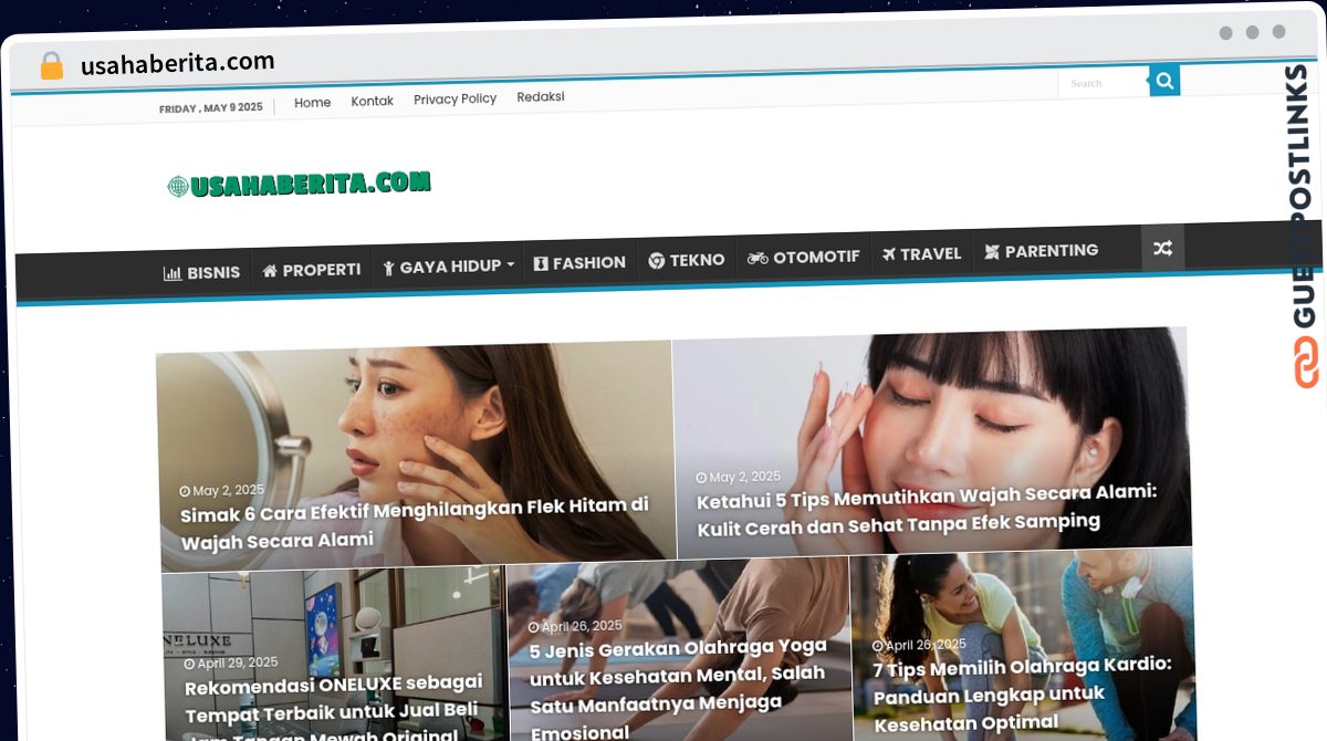 Publish Guest Post on usahaberita.com