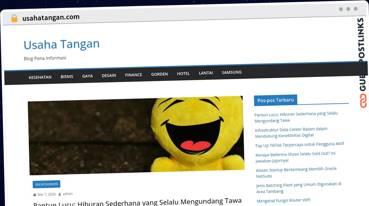 Publish Guest Post on usahatangan.com