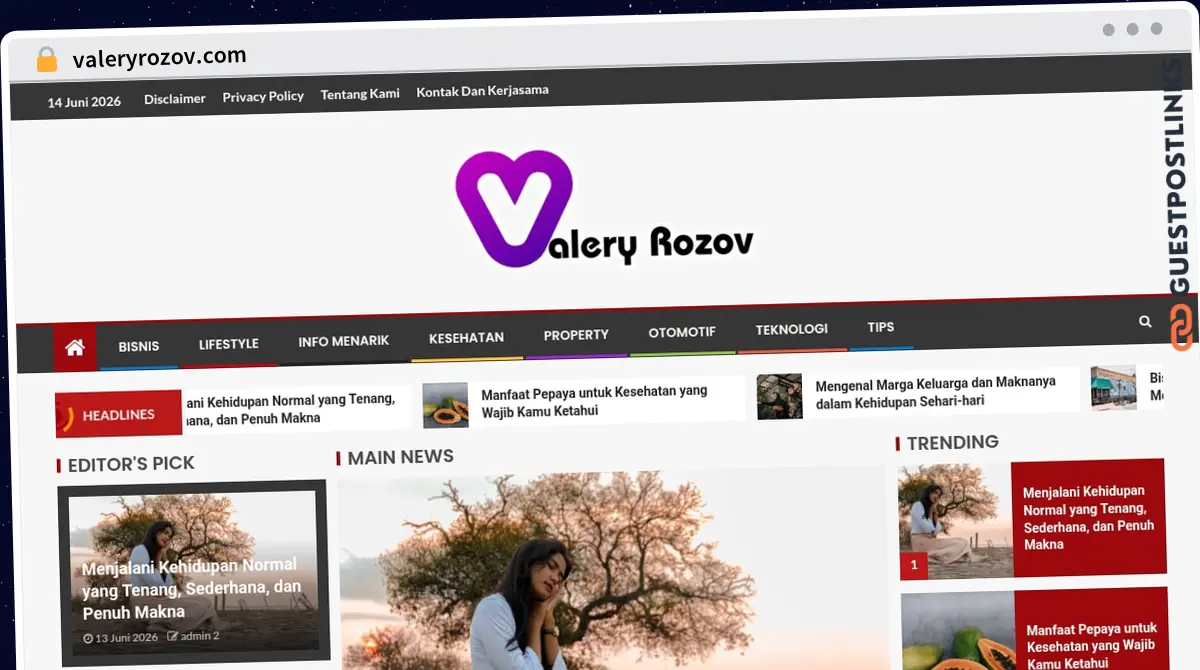Publish Guest Post on valeryrozov.com