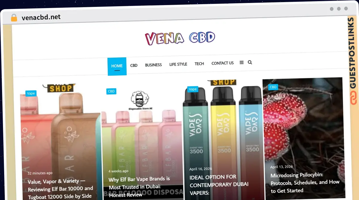 Publish Guest Post on venacbd.net