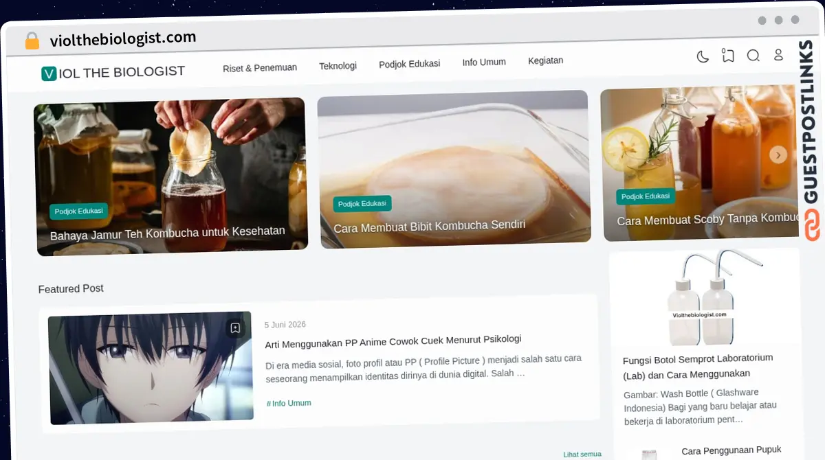 Publish Guest Post on violthebiologist.com