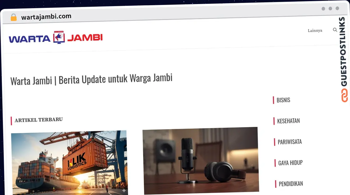 Publish Guest Post on wartajambi.com