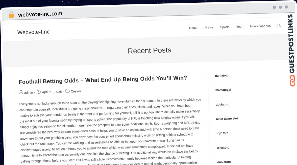 Publish Guest Post on webvote-inc.com