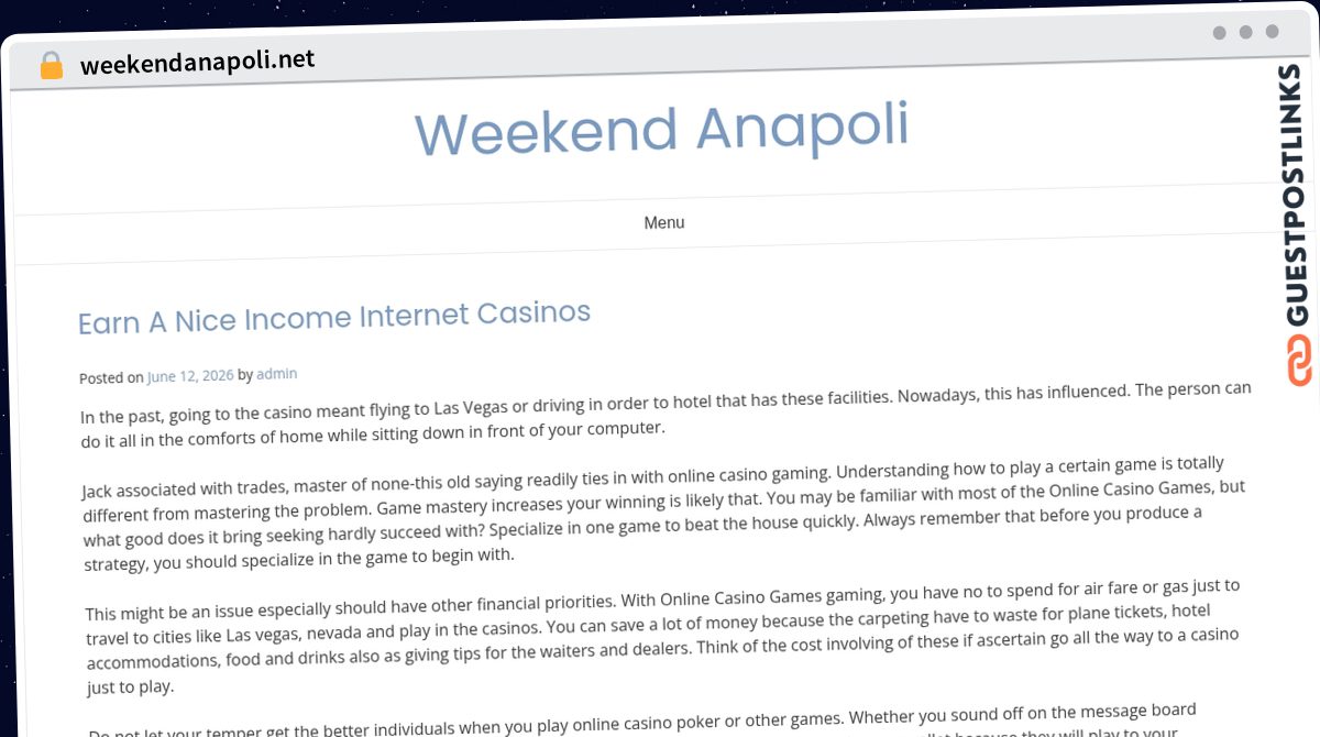 Publish Guest Post on weekendanapoli.net