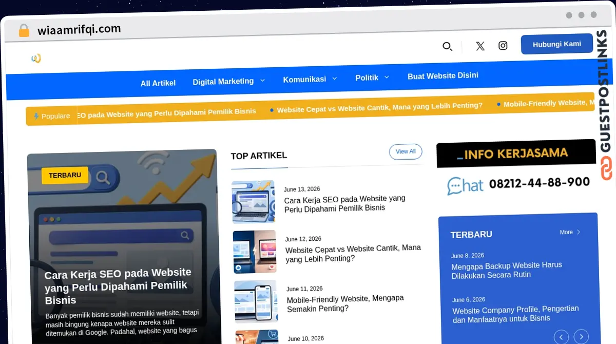 Publish Guest Post on wiaamrifqi.com