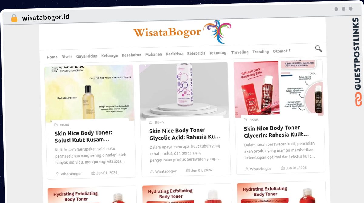 Publish Guest Post on wisatabogor.id