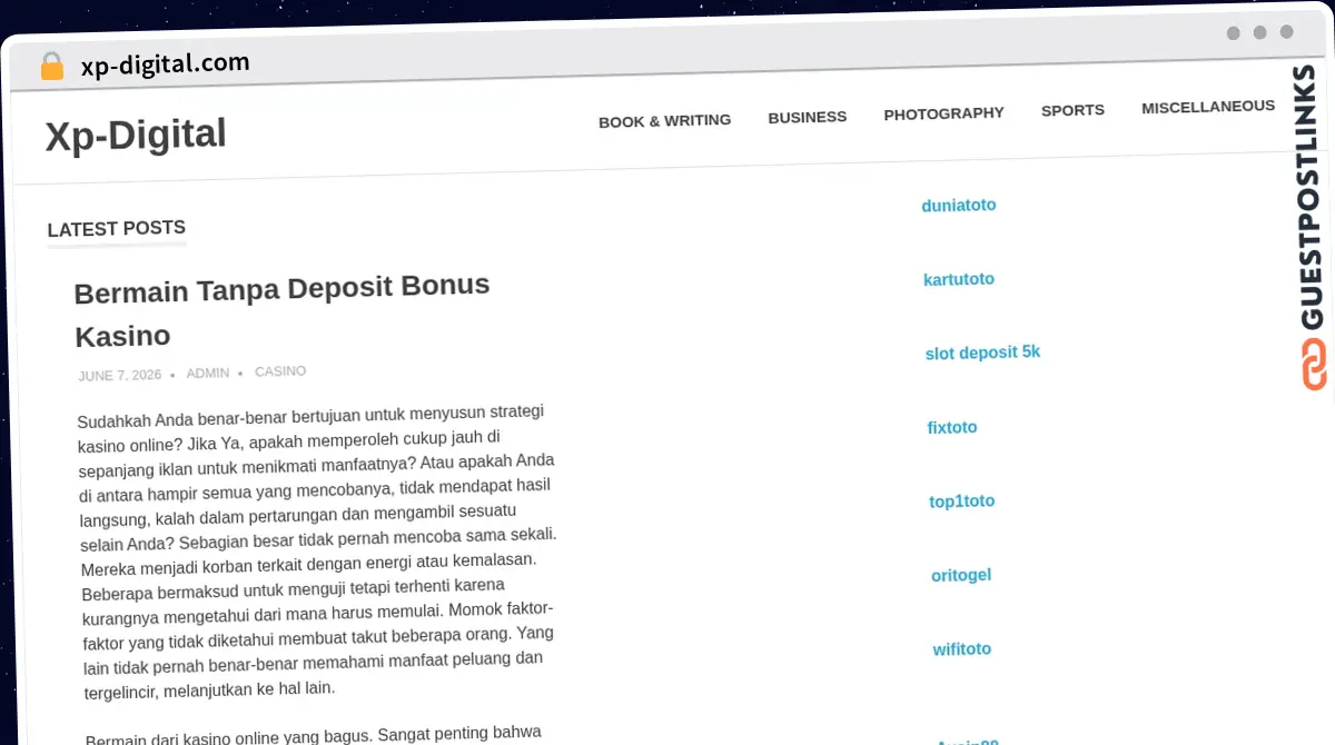 Publish Guest Post on xp-digital.com