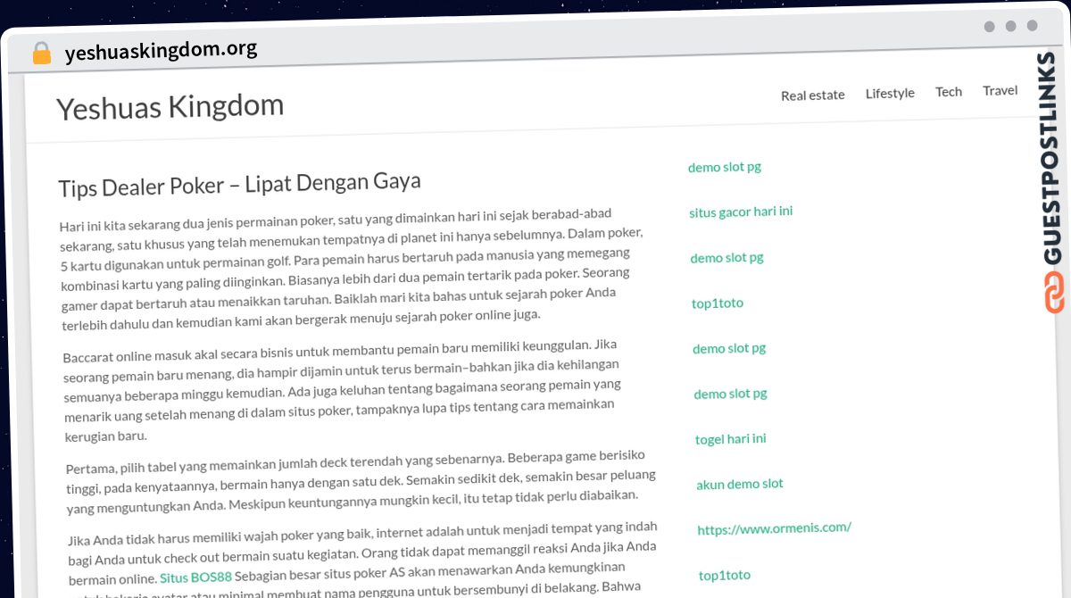 Publish Guest Post on yeshuaskingdom.org