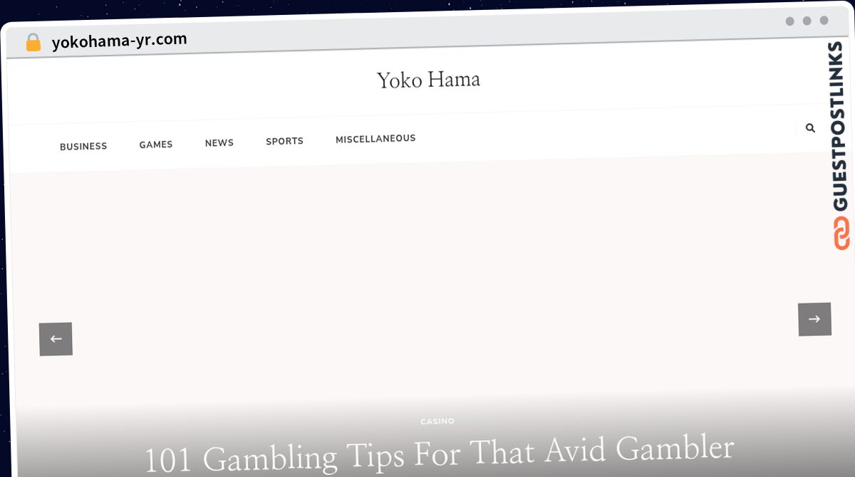 Publish Guest Post on yokohama-yr.com