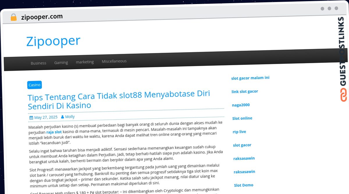 Publish Guest Post on zipooper.com